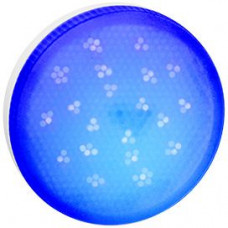 Ecola GX53   LED color  8,0W Tablet 220V Blue Синий матовая 28x74