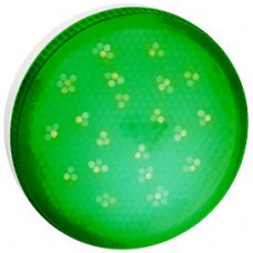 Ecola GX53   LED color  8,0W Tablet 220V Green Зеленый матовая 28x74