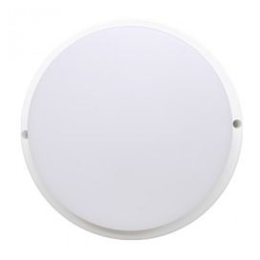 Ecola LED ДПП светильник круглый накладной IP65 матовый белый 24W 220V 4200K 210x45 мм DPRV24ELC
