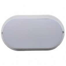 Ecola LED ДПП светильник Овал накладной IP65 матовый белый 12W 220V 4200K 160x90x40