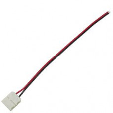 Ecola LED strip connector соед. кабель с одним 2-х конт. зажимным разъемом 10mm 15 см. уп. 3 шт.