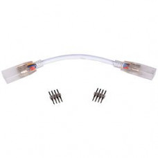 Ecola LED strip 220V connector гибкий соединитель лента-лента 4-х конт с разъемами для ленты IP68 RGB 14x7