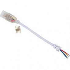 Ecola LED strip 220V connector кабель RGB 150мм с муфтой и разъемом IP68 для ленты RGB 16x8