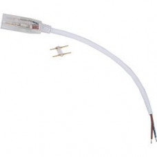 Ecola LED strip 220V connector кабель питания 150мм с муфтой и разъемом IP68 для ленты 12x7