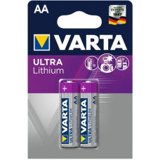 Батарейка Varta ULTRA FR6 AA BL2 Lithium 1.5V (6106) (220200) (2 шт.) VARTA Varta ULTRA FR6 AA BL2 Lithium 1.5V (6106) (220200) (2 шт.)