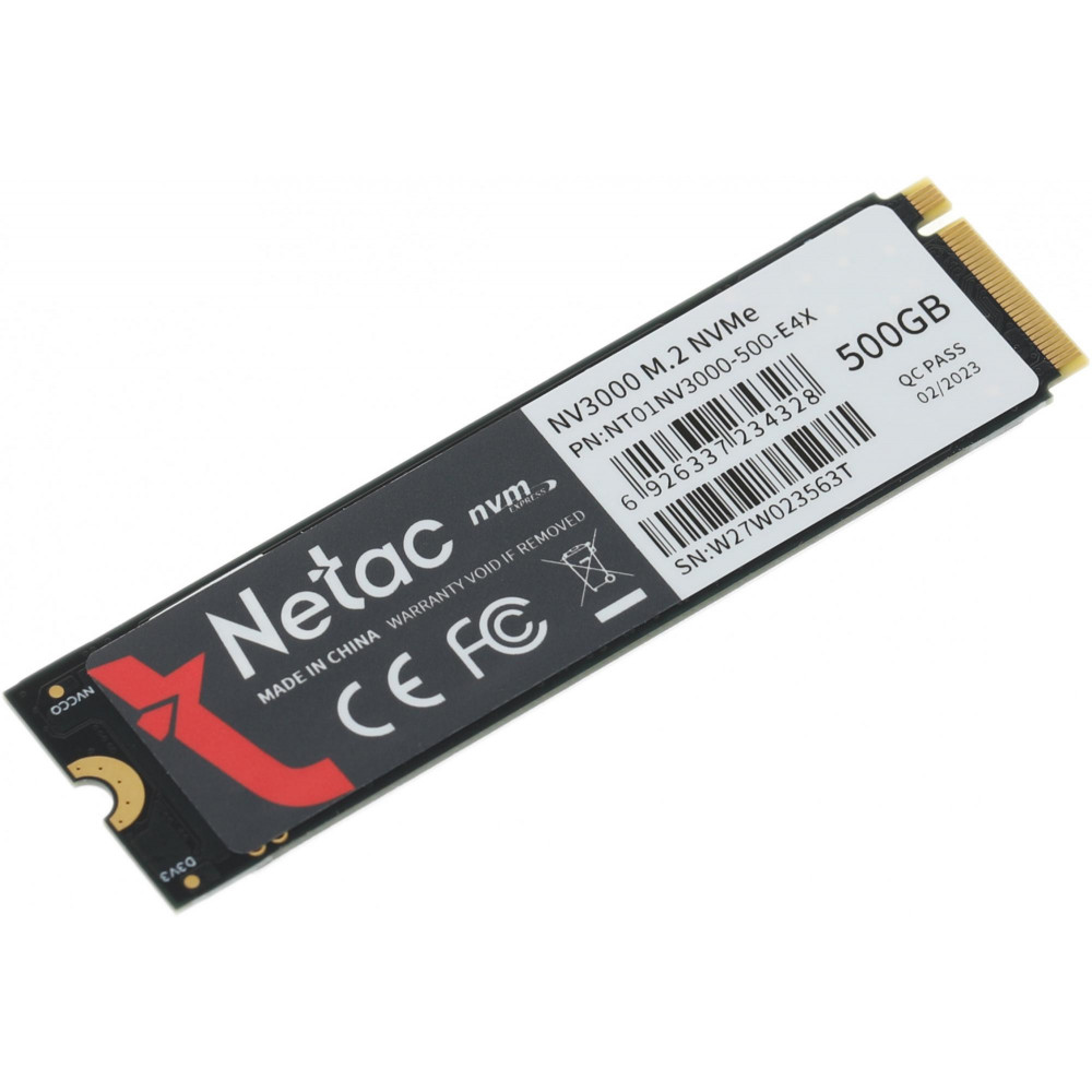 Накопитель SSD Netac NT01NV3000-500-E4X