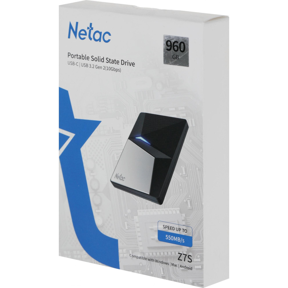 Накопитель SSD Netac NT01Z7S-960G-32BK