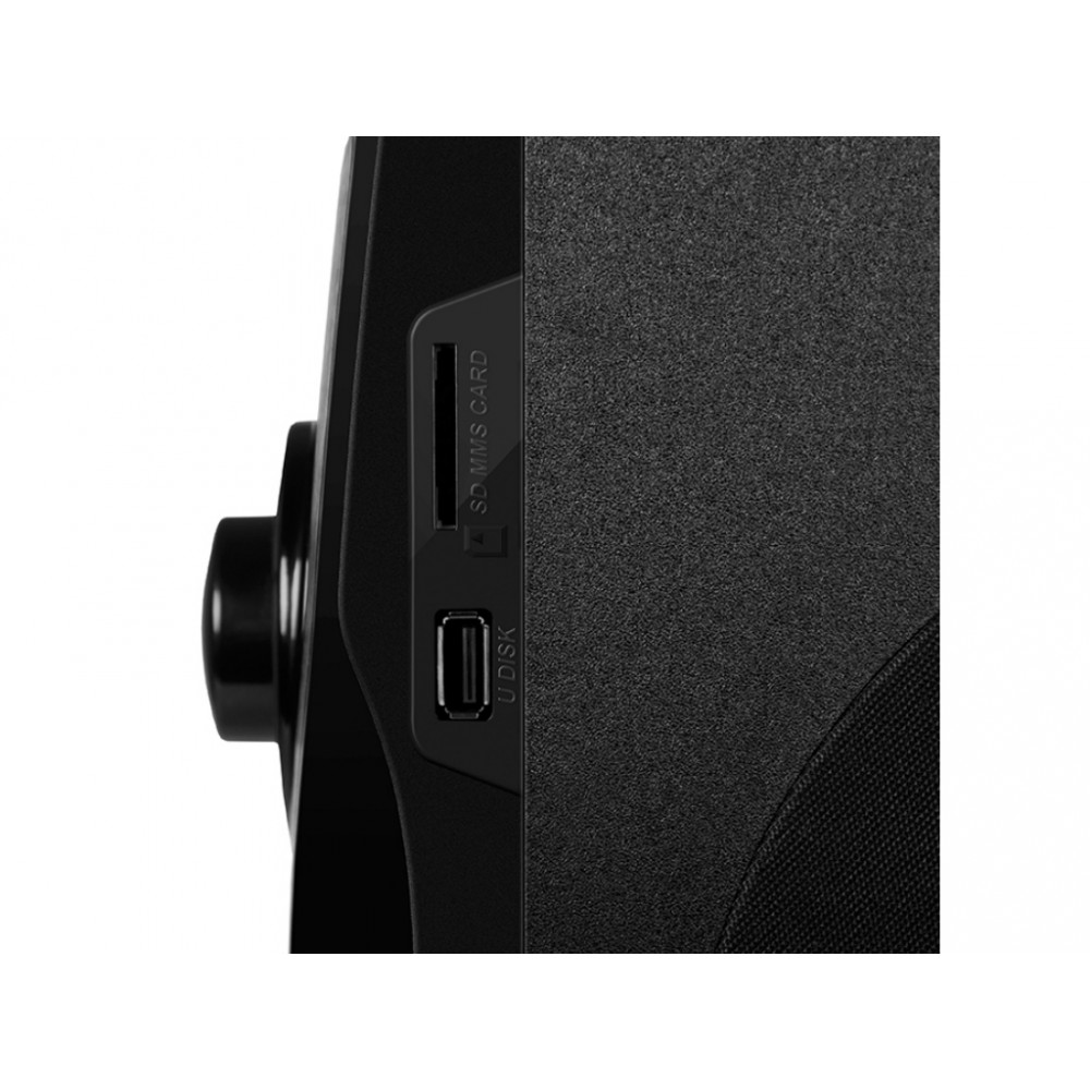 Акустическая система 2.1 SVEN MS-2055, 55 Вт, FM-тюнер, Bluetooth, черная, пульт ДУ