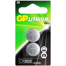 Элемент питания GP Литиевые батарейки CR2025-2CRU2