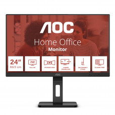 Монитор AOC 24E3QAF 23.8, 1920x1080, IPS, 75hz, 20M1, 300cd, 4ms, VGA, HDMI 1.4, DP 1.2, Speakers, H. adj 150mm, pivot, VESA, 3Y, Black AOC 24E3QAF
