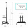 Мобильная стойка для ТВ ONKRON TS1881 Black
