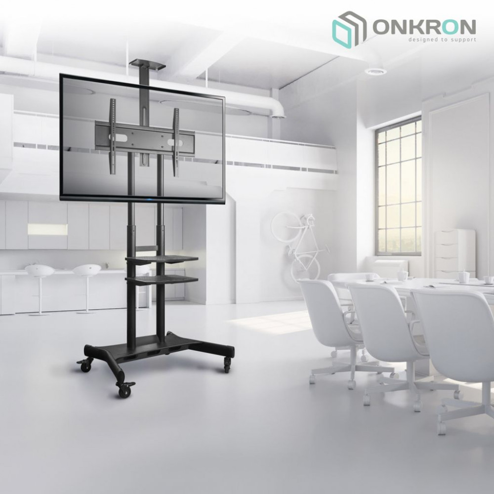 Мобильная стойка для ТВ ONKRON TS1881 Black
