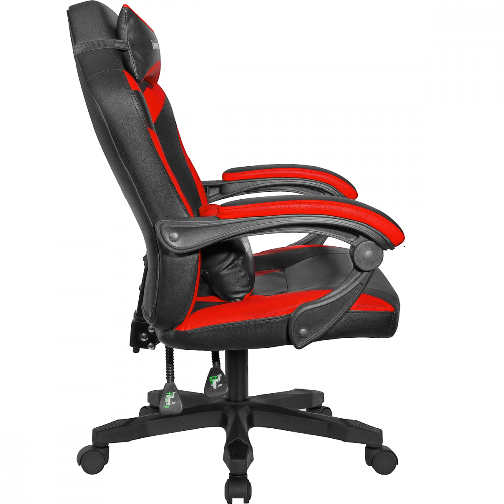 Игровое кресло Defender Master полиуретан, 50 мм, модель 64359 Черный/Красный,