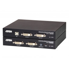 USB, DVI, КВМ-удлинитель c поддержкой Dual View и HDBaseT 2.0 (1920 x 1200  100 м) ATEN CE624
