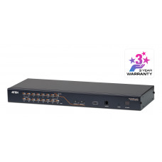 16-портовый КВМ-коммутатор высокой плотности с кабелем Cat 5ATEN ATEN KH2516A
