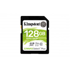 Карта памяти  Kingston 128GB SDXC Canvas Select Plus 100R C10 UHS-I U3 V30 Kingston SDS2128GB