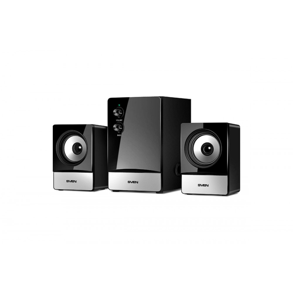 SVEN MS-90, чёрный, акустическая система 2.1, мощность(RMS) 5 Вт+2x.2.5 Вт Sven SVEN MS-90