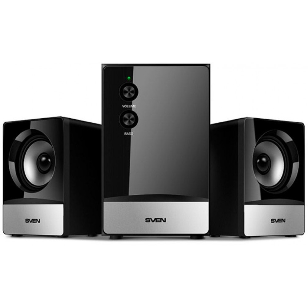 SVEN MS-90, чёрный, акустическая система 2.1, мощность(RMS) 5 Вт+2x.2.5 Вт Sven SVEN MS-90