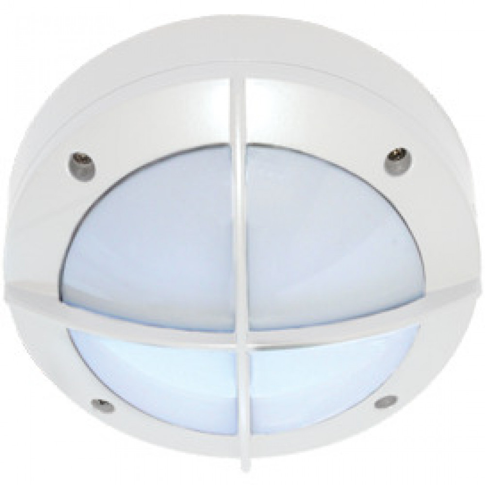 Ecola GX53 LED B4143S светильник накладной IP65 матовый Круг с решеткой алюмин. 1*GX53 Белый 145x145x65