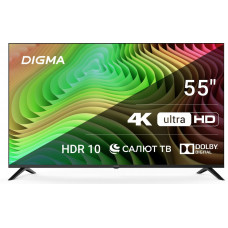 Телевизор Digma 55" DM-LED55UBB40 черный  LED UHD 60Hz Салют ТВ