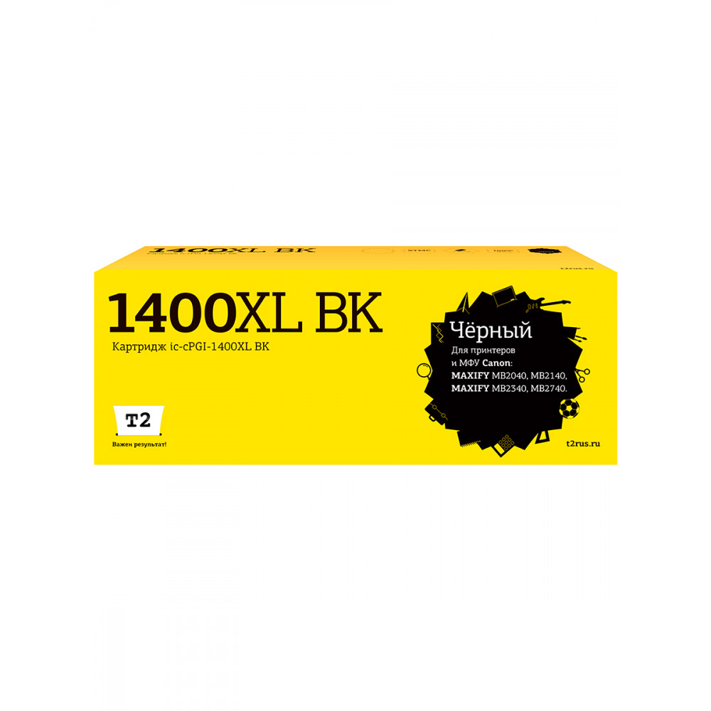 IC-CPGI-1400XL BK Картридж T2 для Canon MAXIFY MB2040/MB2140/MB2340/MB2740, черный