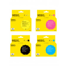 IC-H932XL/933XL_MP Комплект картриджей T2 для HP 932XL/933XL: черный, голубой, пурпурный, желтый