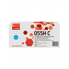Картридж EasyPrint LC-055H C_NC для Canon i-SENSYS LBP663/664/MF742/744/HP CLJ Pro M454/455/479/480 (6000 стр.) голубой, БЕЗ ЧИПА