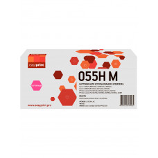 Картридж EasyPrint LC-055H M_NC для Canon i-SENSYS LBP663/664/MF742/744/HP CLJ Pro M454/455/479/480 (6000 стр.) пурпурный, БЕЗ ЧИПА