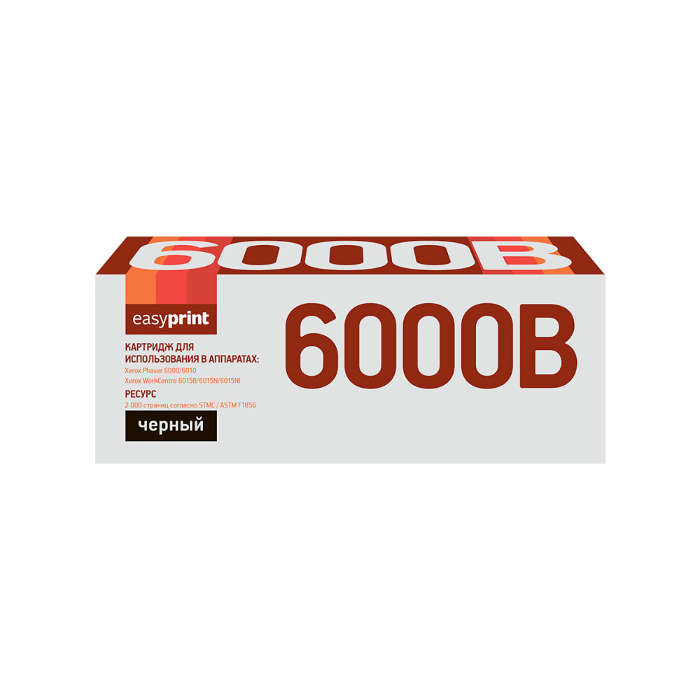 Тонер-картридж EasyPrint LX-6000B для Xerox Phaser 6000/6010N/WorkCentre 6015 (2000 стр.) черный, с чипом 106R01634