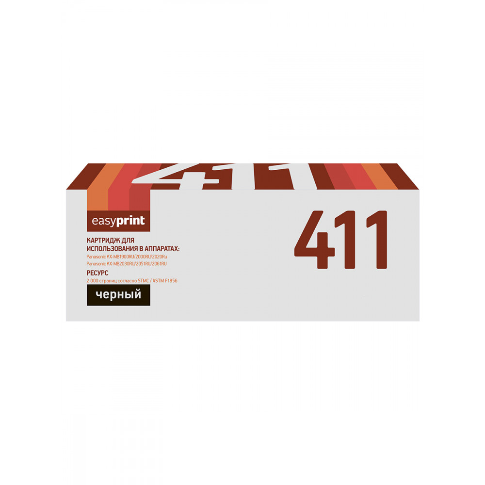 Тонер-картридж EasyPrint LP-411 для Panasonic KX-MB1900RU/2000RU/2051RU (2000 стр.)