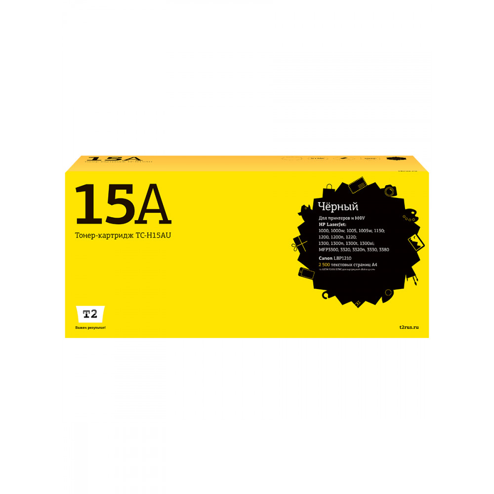 TC-H15AU Картридж T2 для HP LJ 1000/1150/1200/1300/Canon LBP1210 (2500 стр.) с чипом