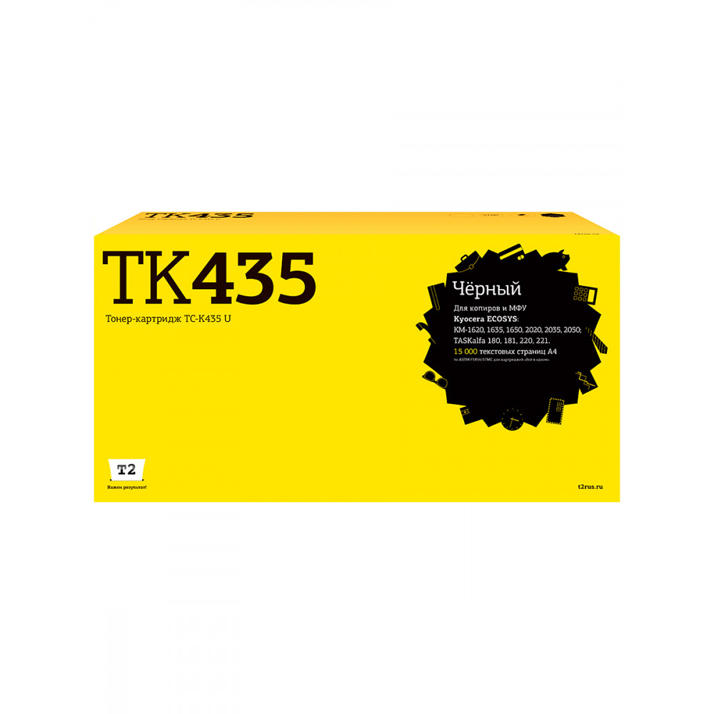 TC-K435 U Тонер-картридж T2 для Kyocera KM-1620/1635/2020/2050/TASKalfa 180/220 (15000 стр., туба)