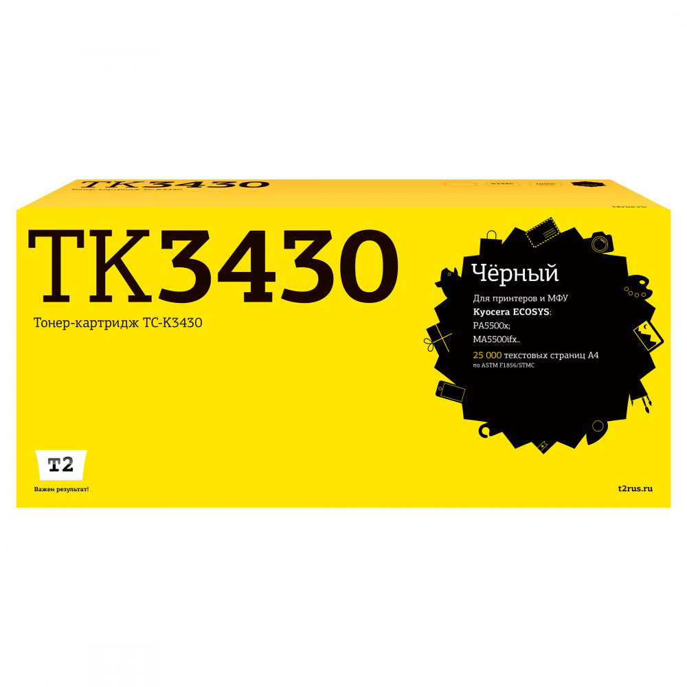 TC-K3430 Тонер-картридж T2 для Kyocera ECOSYS PA5500x/MA5500ifx (25000 стр.) с чипом
