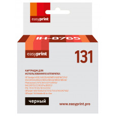 Картридж EasyPrint IH-8765 №131 для HP Deskjet 460/5743/6543/6623/6843/9803/Photosmart 2613/2713/8153/8453/8753/C3183/Pro B8353/PSC 1513/1613/2353/Officejet 100/150/6213/7213/7313/7413/K7103, черный