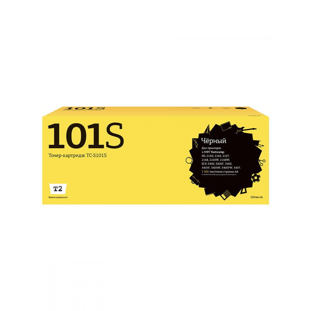 TC-S101S Картридж T2 для Samsung ML-2160/2164/2165/2167/2168/2165W/2168W/SCX-3400/3400F/3405/3405F/3405W/3405FW/3407/SF-760P (1500 стр.) с чипом