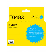 IC-ET0482 Картридж T2 для Epson Stylus Photo R200/R300/RX500/RX600, голубой, с чипом