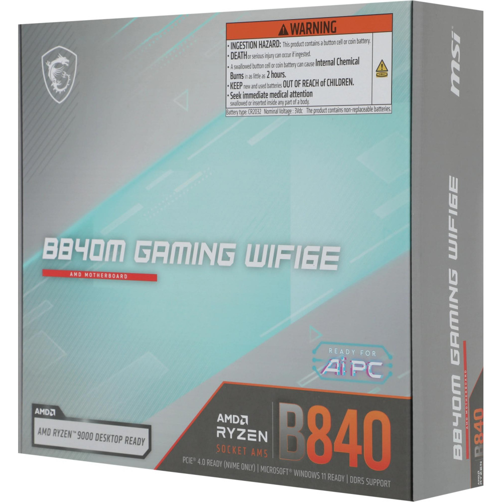 Материнская плата MSI B840M GAMING WIFI6E