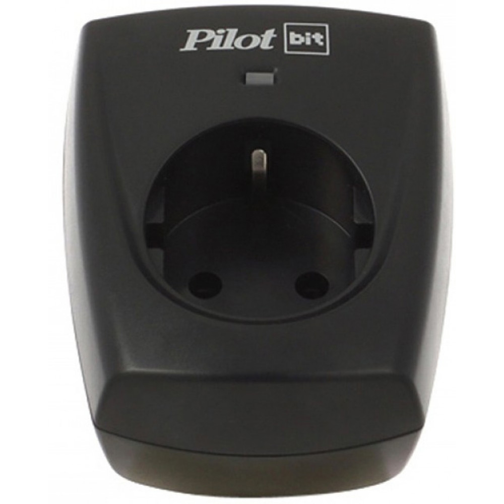 Сетевой фильтр Pilot BIT, 1 розетка, черный (16А) ZIS Pilot Bit (1 розетка)