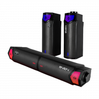 Саундбар мини SVEN SB-G1450, черный (10 Вт, питание USB, Bluetooth, подсветка) Sven SB-G1450 (SV-022488)