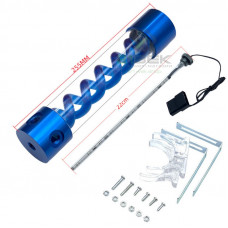Резервуар для СЖО XHDIY T-Virus 255 мм, алюминий, 4 порта, с подсветкой, синий