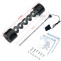 Резервуар для СЖО XHDIY T-Virus 255 мм, алюминий, 4 порта, с подсветкой, черный