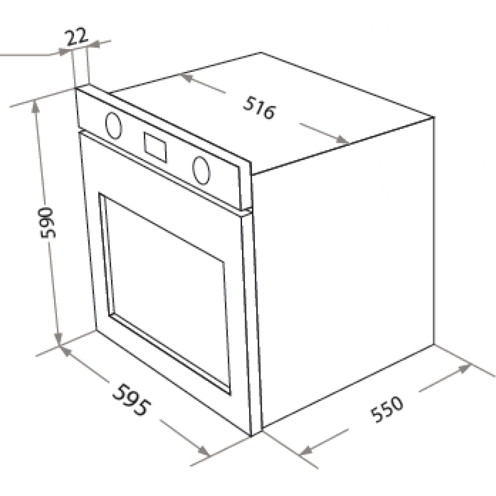 Шкаф духовой электрический HOMSair OEM657BK HOMSAir OEM657BK