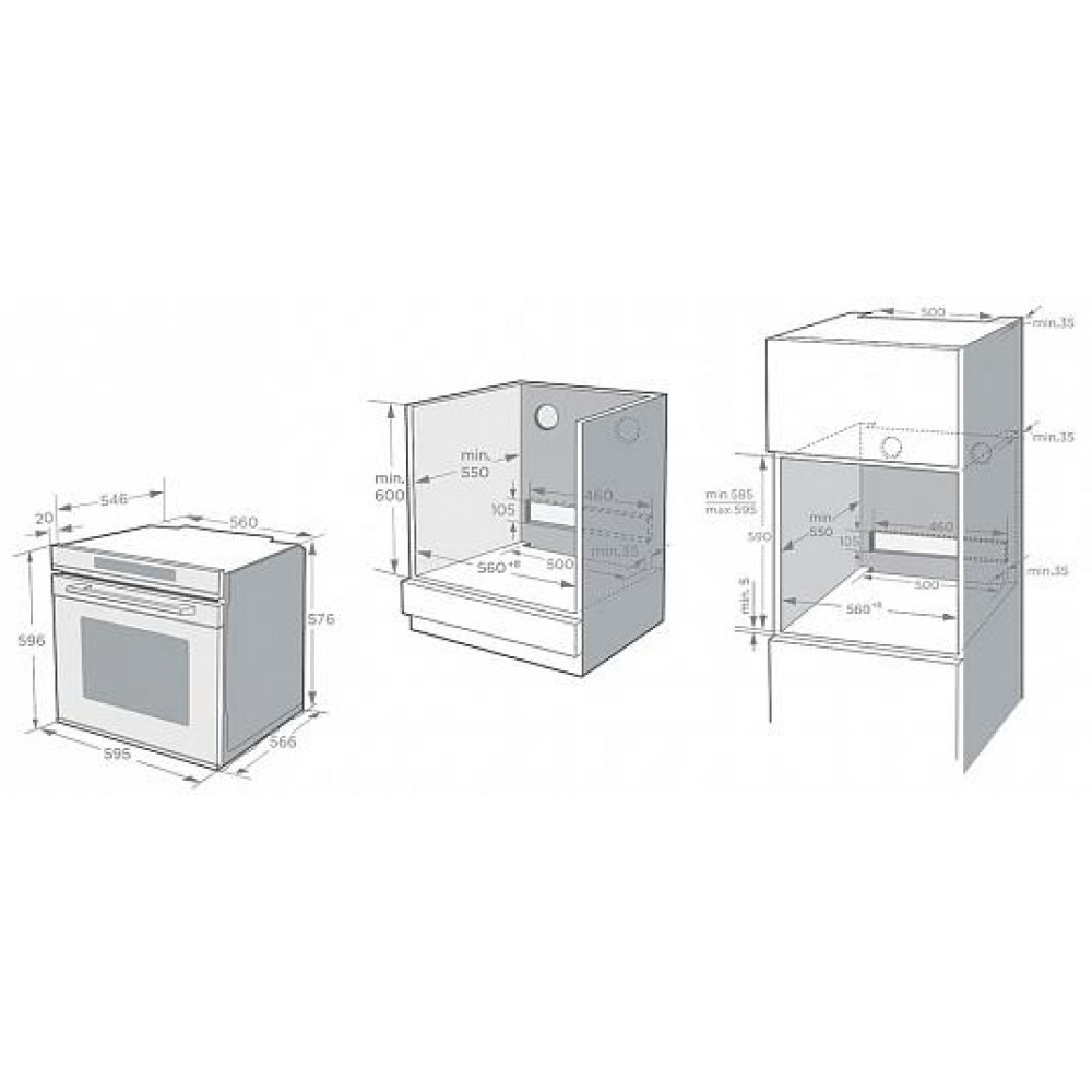 Встраиваемый духовой шкаф Korting OKB 1360 CSGW MW