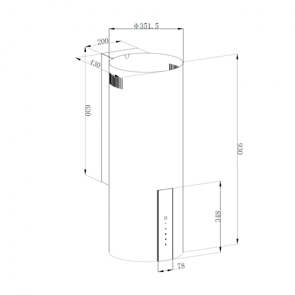 Вытяжка Korting Cylinder