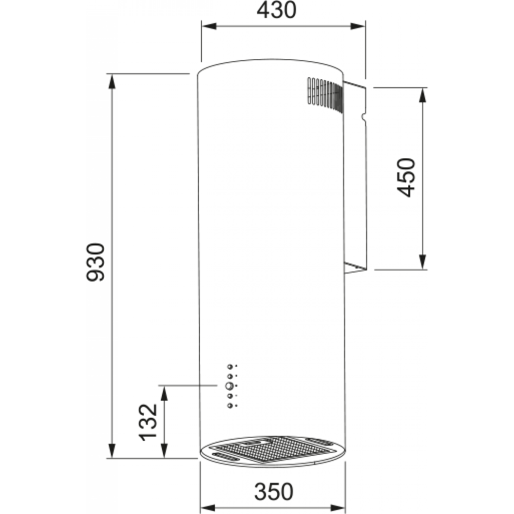 Вытяжка Franke Franke Вытяжка AXIS 35 BK (335.0706.918)