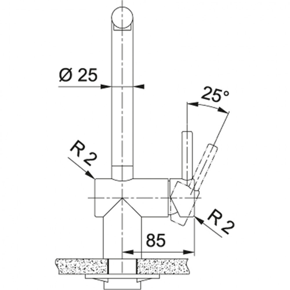 Смеситель Franke 115.0550.427 Franke Atlas