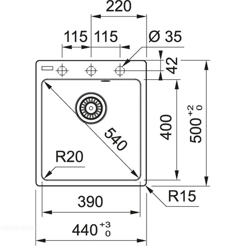 Мойка Franke 114.0696.191 Franke MARIS MRG 610-39