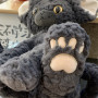 Мягкая игрушка чёрная кошка (Девон-рекс), плюшевый кот