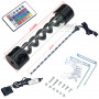 Резервуар для СЖО XHDIY T-Virus 255 мм, алюминий, 4 порта, с подсветкой RGB, черный