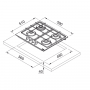 Встраиваемые газовые панели Franke Franke FHSM 604 3G DC XS C